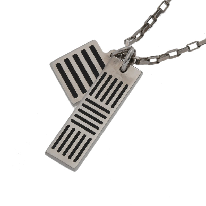 LOUIS VUITTON ルイヴィトン コリエ ダミエカラーズ シルバー M62490 ユニセックス ネックレス ABランク 中古 銀蔵