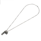 LOUIS VUITTON ルイヴィトン コリエ ダミエカラーズ シルバー M62490 ユニセックス ネックレス ABランク 中古 銀蔵