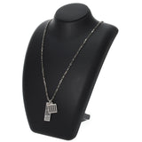 LOUIS VUITTON ルイヴィトン コリエ ダミエカラーズ シルバー M62490 ユニセックス ネックレス ABランク 中古 銀蔵