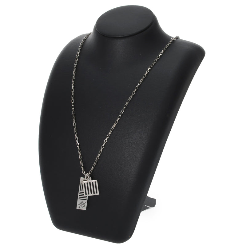 LOUIS VUITTON ルイヴィトン コリエ ダミエカラーズ シルバー M62490 ユニセックス ネックレス ABランク 中古 銀蔵