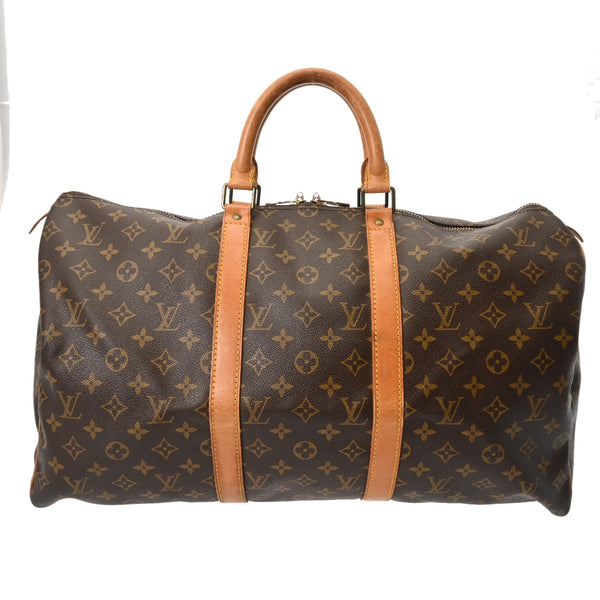 LOUIS VUITTON ルイヴィトン モノグラム キーポル 50 ブラウン M41426 ユニセックス モノグラムキャンバス ボストンバッグ Bランク 中古 銀蔵