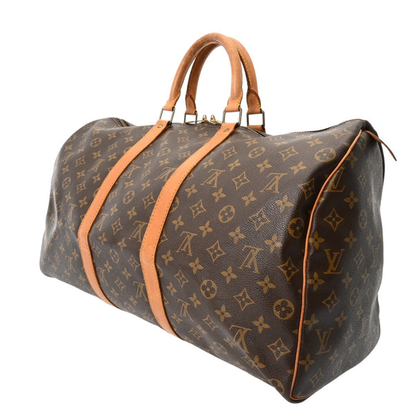 LOUIS VUITTON ルイヴィトン モノグラム キーポル 50 ブラウン M41426 ユニセックス モノグラムキャンバス ボストンバッグ Bランク 中古 銀蔵
