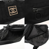 CHANEL シャネル スポーツライン ココマーク ブラック ユニセックス ナイロン ボストンバッグ ABランク 中古 銀蔵