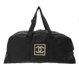 CHANEL シャネル スポーツライン ココマーク ブラック ユニセックス ナイロン ボストンバッグ ABランク 中古 銀蔵