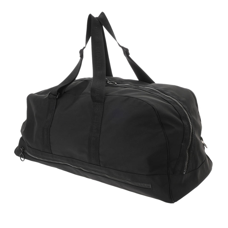 CHANEL シャネル スポーツライン ココマーク ブラック ユニセックス ナイロン ボストンバッグ ABランク 中古 銀蔵