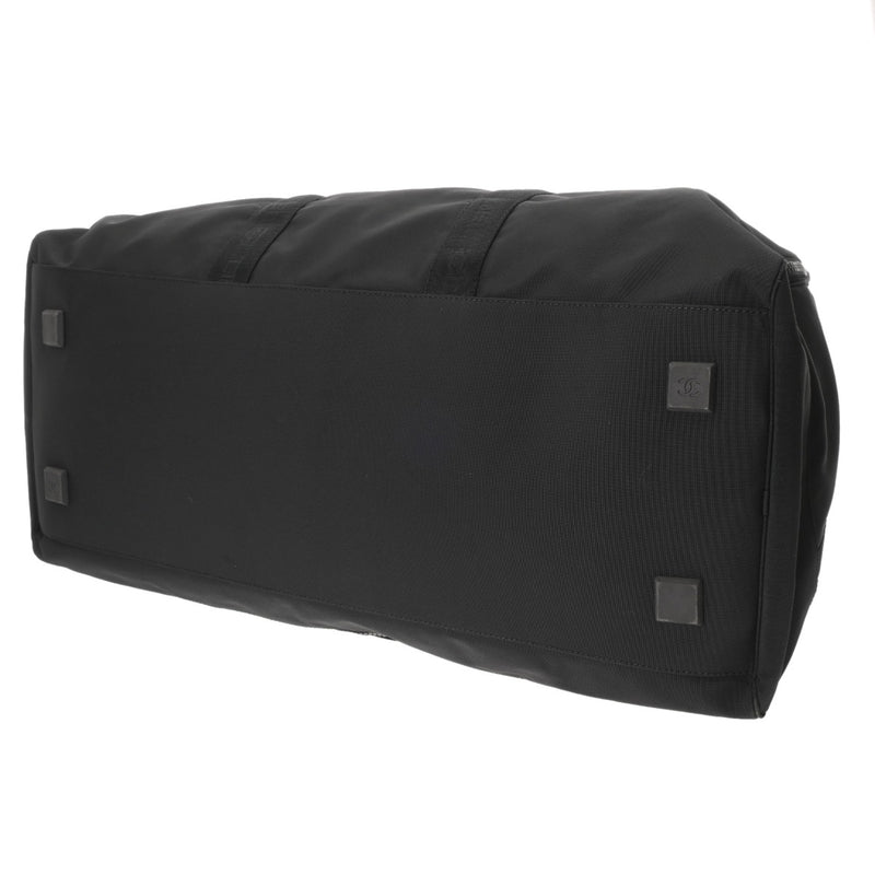 CHANEL シャネル スポーツライン ココマーク ブラック ユニセックス ナイロン ボストンバッグ ABランク 中古 銀蔵