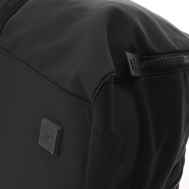 CHANEL シャネル スポーツライン ココマーク ブラック ユニセックス ナイロン ボストンバッグ ABランク 中古 銀蔵