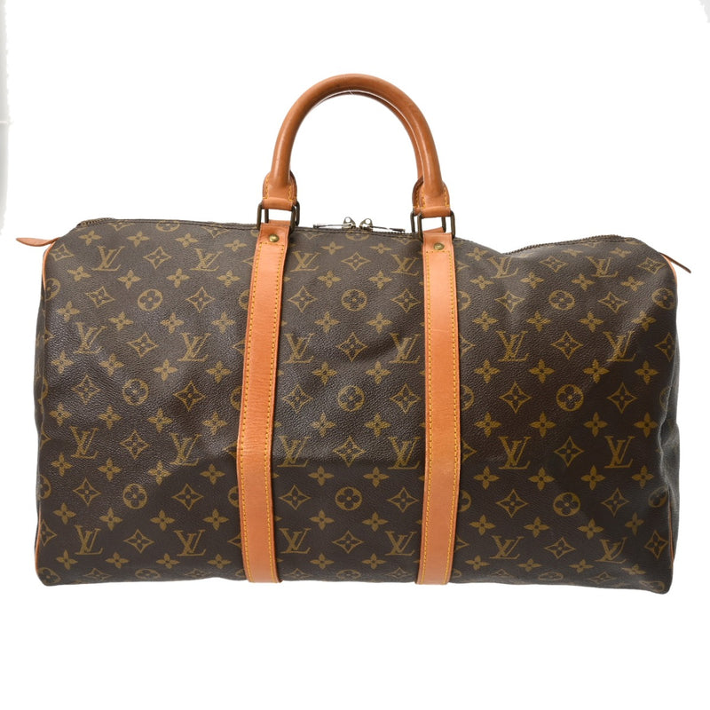 LOUIS VUITTON ルイヴィトン モノグラム キーポル 50 ブラウン M41426 ユニセックス モノグラムキャンバス ボストンバッグ Bランク 中古 銀蔵
