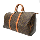 LOUIS VUITTON ルイヴィトン モノグラム キーポル 50 ブラウン M41426 ユニセックス モノグラムキャンバス ボストンバッグ Bランク 中古 銀蔵