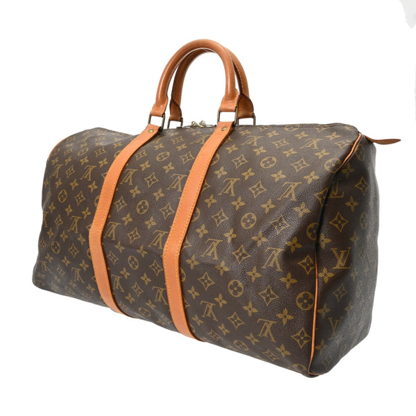 LOUIS VUITTON ルイヴィトン モノグラム キーポル 50 ブラウン M41426 ユニセックス モノグラムキャンバス ボストンバッグ Bランク 中古 銀蔵