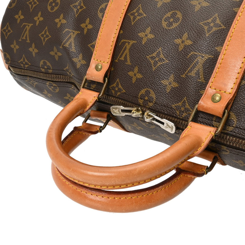 LOUIS VUITTON ルイヴィトン モノグラム キーポル 50 ブラウン M41426 ユニセックス モノグラムキャンバス ボストンバッグ Bランク 中古 銀蔵
