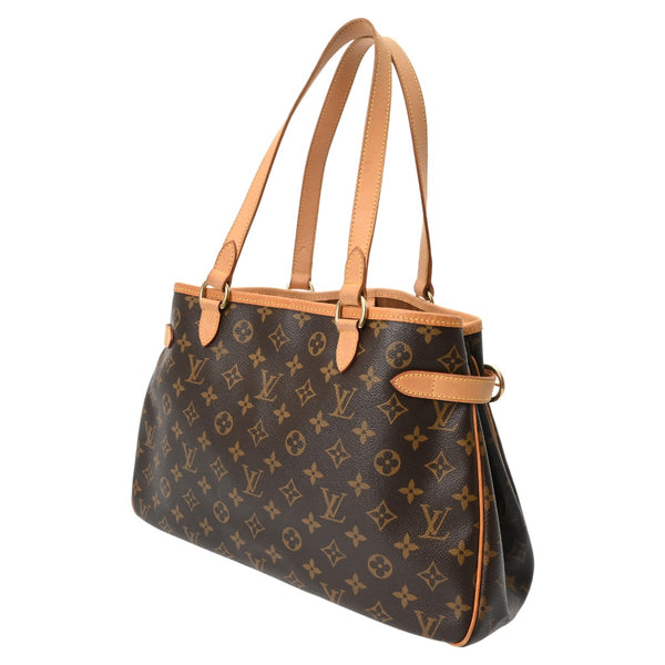 LOUIS VUITTON ルイヴィトン モノグラム バティニョール オリゾンタル ブラウン M51154 レディース モノグラムキャンバス トートバッグ Bランク 中古 銀蔵