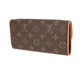 LOUIS VUITTON ルイヴィトン モノグラム ポシェットツイン PM ブラウン M51854 レディース モノグラムキャンバス ショルダーバッグ Aランク 中古 銀蔵