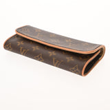 LOUIS VUITTON ルイヴィトン モノグラム ポシェットツイン PM ブラウン M51854 レディース モノグラムキャンバス ショルダーバッグ Aランク 中古 銀蔵