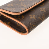 LOUIS VUITTON ルイヴィトン モノグラム ポシェットツイン PM ブラウン M51854 レディース モノグラムキャンバス ショルダーバッグ Aランク 中古 銀蔵