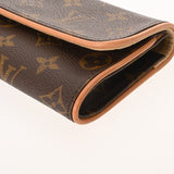 LOUIS VUITTON ルイヴィトン モノグラム ポシェットツイン PM ブラウン M51854 レディース モノグラムキャンバス ショルダーバッグ Aランク 中古 銀蔵