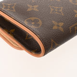 LOUIS VUITTON ルイヴィトン モノグラム ポシェットツイン PM ブラウン M51854 レディース モノグラムキャンバス ショルダーバッグ Aランク 中古 銀蔵