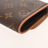 LOUIS VUITTON ルイヴィトン モノグラム ポシェットツイン PM ブラウン M51854 レディース モノグラムキャンバス ショルダーバッグ Aランク 中古 銀蔵