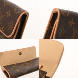 LOUIS VUITTON ルイヴィトン モノグラム ポシェットツイン PM ブラウン M51854 レディース モノグラムキャンバス ショルダーバッグ Aランク 中古 銀蔵