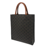 CELINE セリーヌ トリオンフ スモールバーティカルカバ ブラウン 191542BZK.04LU レディース PVC カーフ 2WAYバッグ Aランク 中古 銀蔵