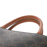 CELINE セリーヌ トリオンフ スモールバーティカルカバ ブラウン 191542BZK.04LU レディース PVC カーフ 2WAYバッグ Aランク 中古 銀蔵