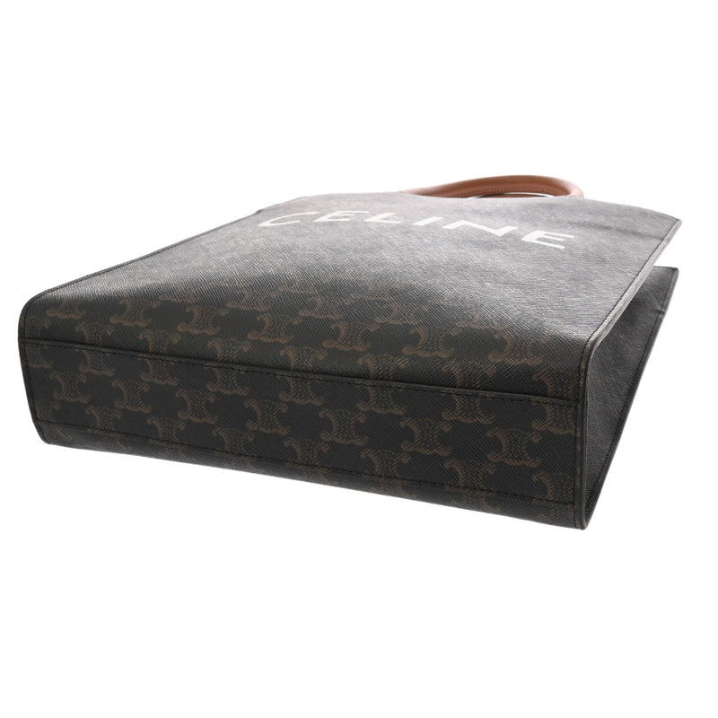 CELINE セリーヌ トリオンフ スモールバーティカルカバ ブラウン 191542BZK.04LU レディース PVC カーフ 2WAYバッグ Aランク 中古 銀蔵