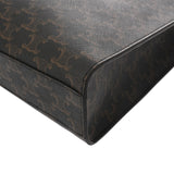 CELINE セリーヌ トリオンフ スモールバーティカルカバ ブラウン 191542BZK.04LU レディース PVC カーフ 2WAYバッグ Aランク 中古 銀蔵