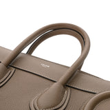 CELINE セリーヌ ラゲージ マイクロショッパー スリ 189793DRU_09SO レディース ドラムドカーフスキン ハンドバッグ Aランク 中古 銀蔵