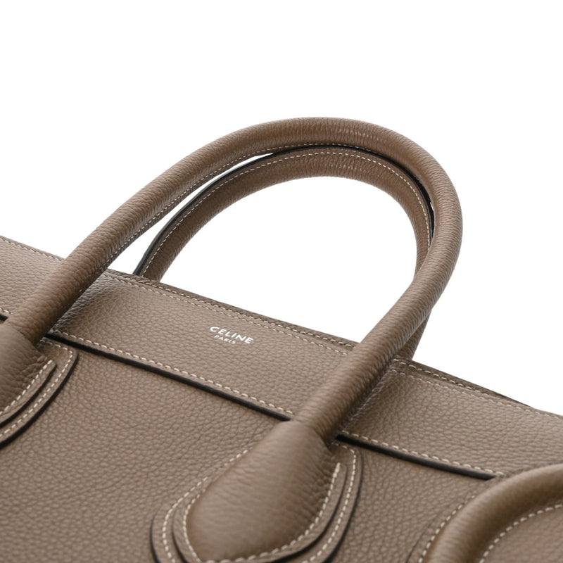 CELINE セリーヌ ラゲージ マイクロショッパー スリ 189793DRU_09SO レディース ドラムドカーフスキン ハンドバッグ Aランク 中古 銀蔵