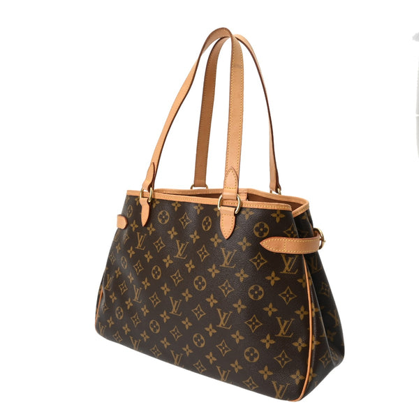 LOUIS VUITTON ルイヴィトン モノグラム バティニョール オリゾンタル ブラウン M51154 レディース モノグラムキャンバス トートバッグ Bランク 中古 銀蔵