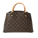 LOUIS VUITTON ルイヴィトン モノグラム モンテーニュ MM ブラウン M41056 レディース モノグラムキャンバス ハンドバッグ ABランク 中古 銀蔵