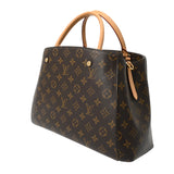LOUIS VUITTON ルイヴィトン モノグラム モンテーニュ MM ブラウン M41056 レディース モノグラムキャンバス ハンドバッグ ABランク 中古 銀蔵