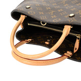LOUIS VUITTON ルイヴィトン モノグラム モンテーニュ MM ブラウン M41056 レディース モノグラムキャンバス ハンドバッグ ABランク 中古 銀蔵