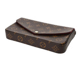 LOUIS VUITTON ルイヴィトン モノグラム ポシェットフェリシー ブラウン M81896 レディース モノグラムキャンバス ショルダーバッグ Aランク 中古 銀蔵