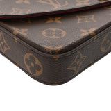 LOUIS VUITTON ルイヴィトン モノグラム ポシェットフェリシー ブラウン M81896 レディース モノグラムキャンバス ショルダーバッグ Aランク 中古 銀蔵