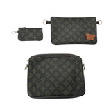 LOUIS VUITTON ルイヴィトン モノグラム LVフォールコレクション トリオメッセンジャー グリーン M46340 メンズ モノグラムキャンバス ショルダーバッグ Aランク 中古 銀蔵