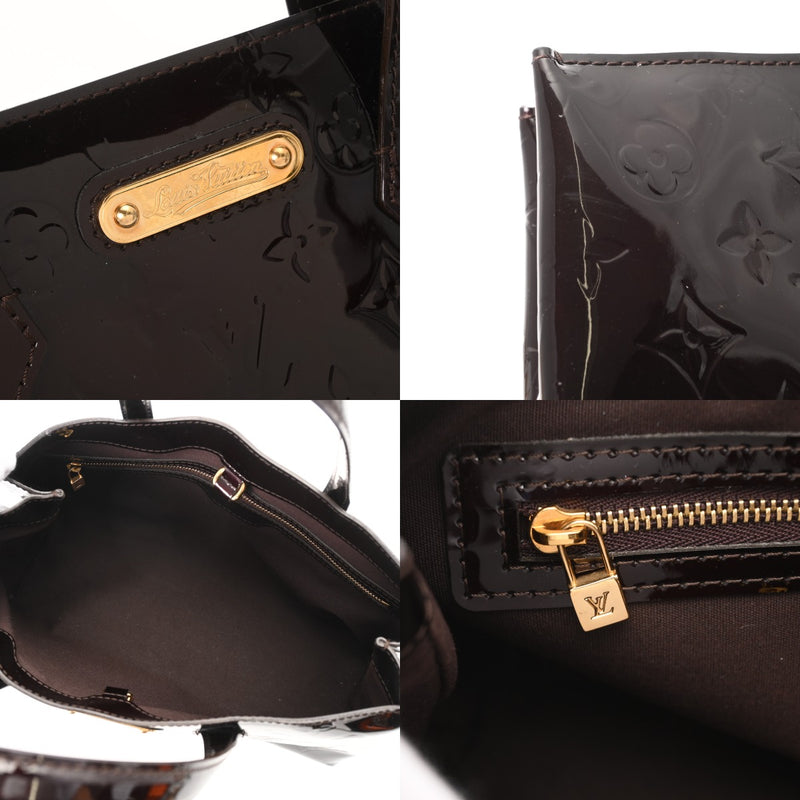 LOUIS VUITTON ルイヴィトン モノグラムヴェルニ ウィルシャー PM アマラント M93641 レディース ヴェルニ ハンドバッグ ABランク 中古 銀蔵