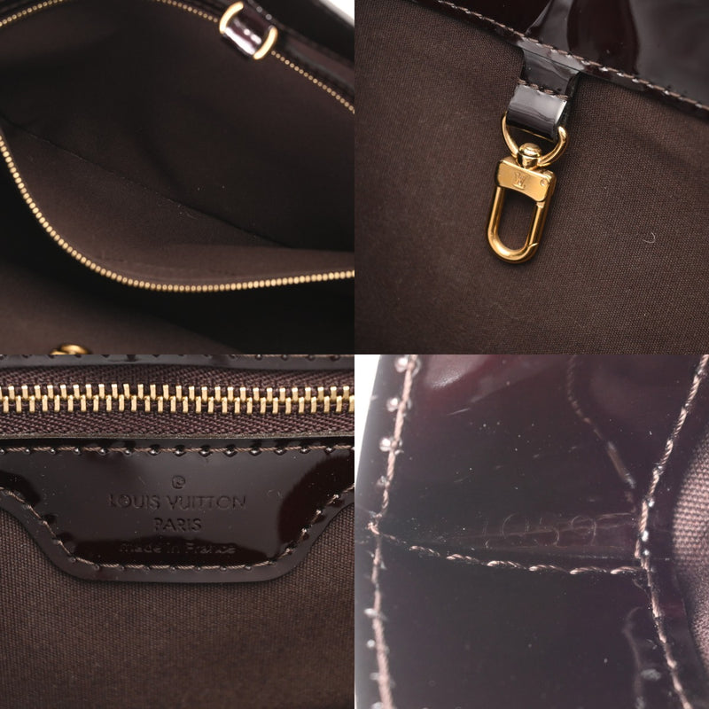 LOUIS VUITTON ルイヴィトン モノグラムヴェルニ ウィルシャー PM アマラント M93641 レディース ヴェルニ ハンドバッグ ABランク 中古 銀蔵