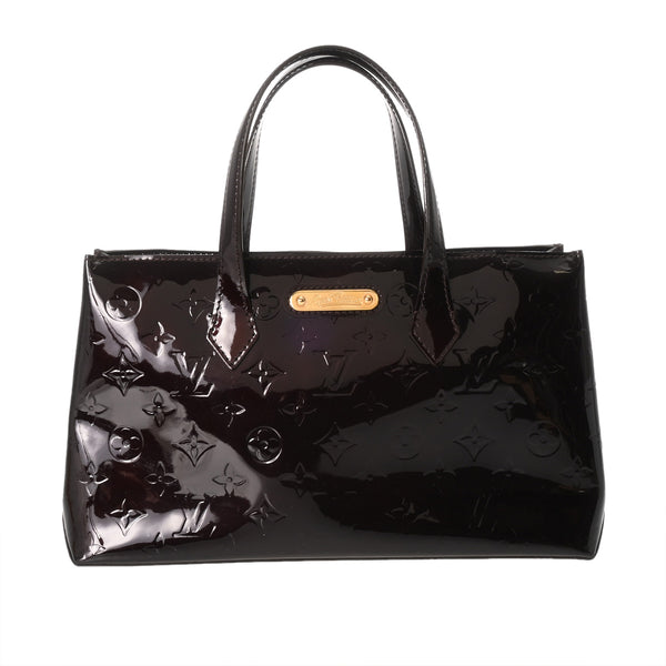LOUIS VUITTON ルイヴィトン モノグラムヴェルニ ウィルシャー PM アマラント M93641 レディース ヴェルニ ハンドバッグ ABランク 中古 銀蔵