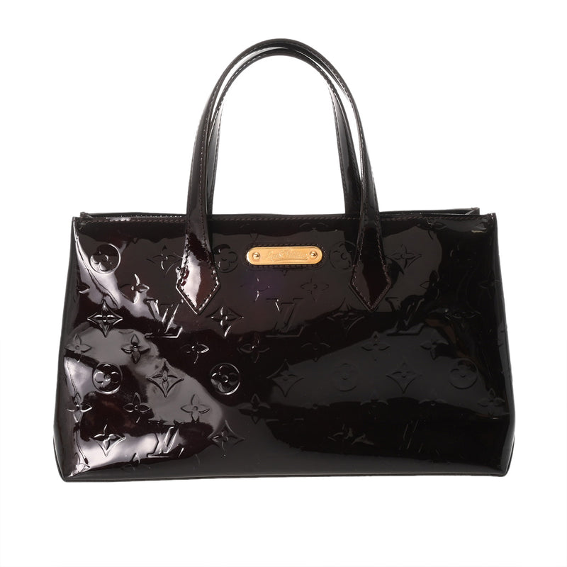 LOUIS VUITTON ルイヴィトン モノグラムヴェルニ ウィルシャー PM アマラント M93641 レディース ヴェルニ ハンドバッグ ABランク 中古 銀蔵