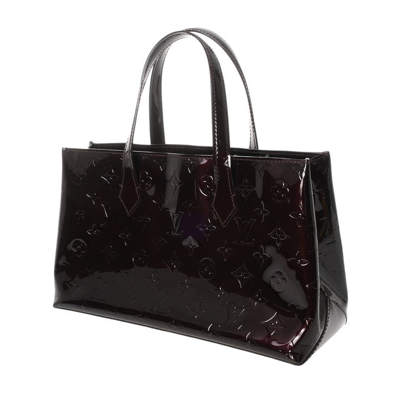 LOUIS VUITTON ルイヴィトン モノグラムヴェルニ ウィルシャー PM アマラント M93641 レディース ヴェルニ ハンドバッグ ABランク 中古 銀蔵