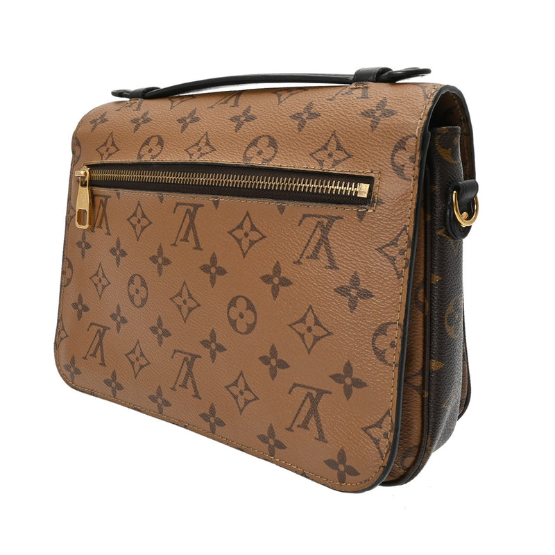 LOUIS VUITTON ルイヴィトン モノグラムリバース ポシェットメティス MM ブラウン M44876 レディース モノグラムキャンバス 2WAYバッグ ABランク 中古 銀蔵