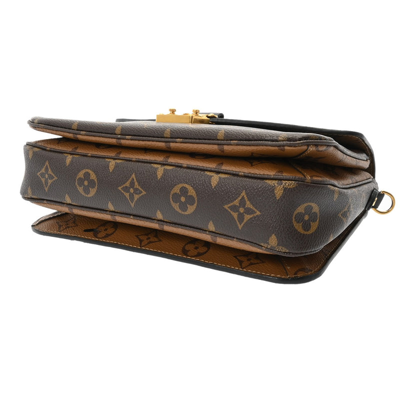 LOUIS VUITTON ルイヴィトン モノグラムリバース ポシェットメティス MM ブラウン M44876 レディース モノグラムキャンバス 2WAYバッグ ABランク 中古 銀蔵