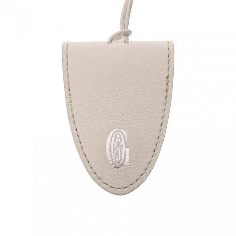 GOYARD ゴヤール ユニバーサル バッグクリップ ホワイト ユニセックス レザー ブランド小物 Aランク 中古 銀蔵