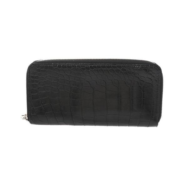 LOUIS VUITTON ルイヴィトン ジッピーウォレット ヴェルティカル ノワール N91548 メンズ クロコダイル 長財布 Bランク 中古 銀蔵