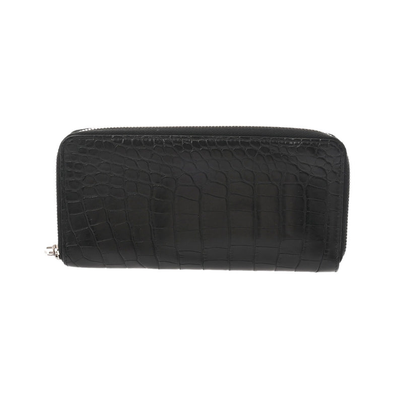 LOUIS VUITTON ルイヴィトン ジッピーウォレット ヴェルティカル ノワール N91548 メンズ クロコダイル 長財布 Bランク 中古 銀蔵
