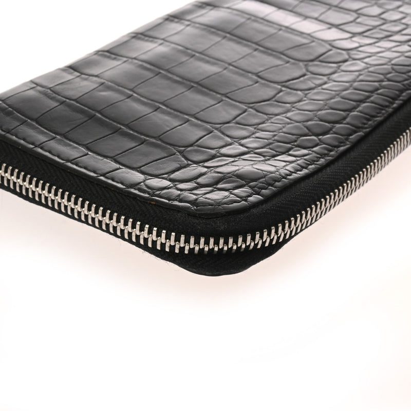 LOUIS VUITTON ルイヴィトン ジッピーウォレット ヴェルティカル ノワール N91548 メンズ クロコダイル 長財布 Bランク 中古 銀蔵