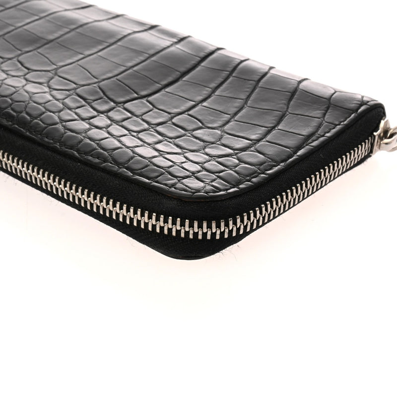 LOUIS VUITTON ルイヴィトン ジッピーウォレット ヴェルティカル ノワール N91548 メンズ クロコダイル 長財布 Bランク 中古 銀蔵