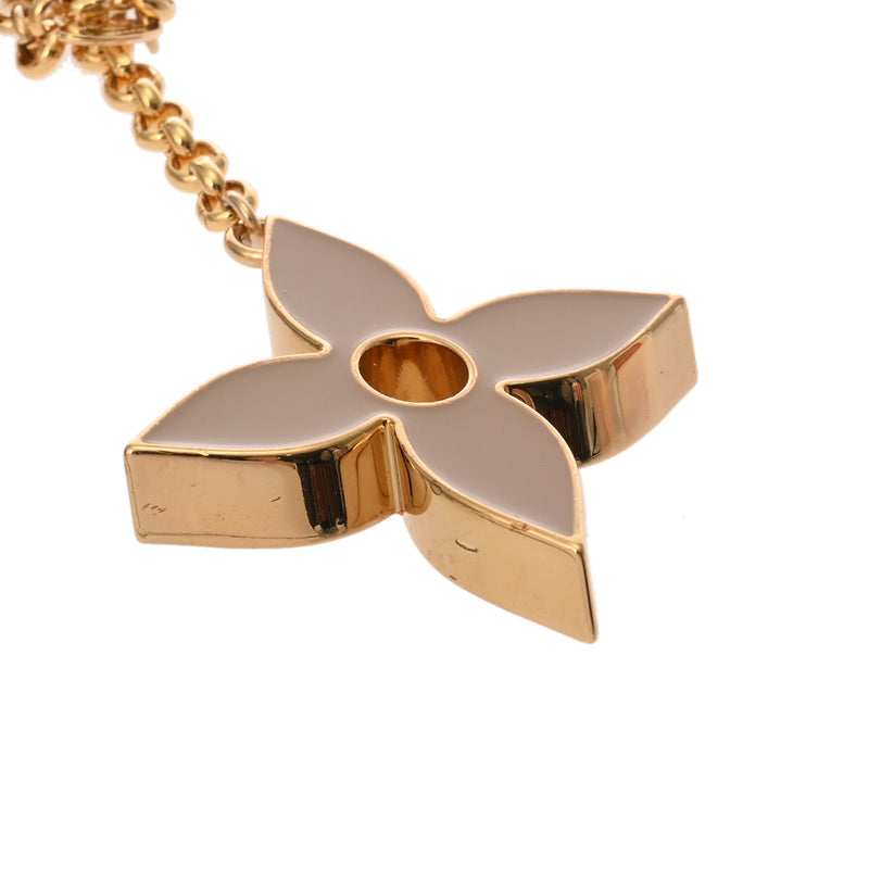 LOUIS VUITTON ルイヴィトン モノグラム バッグチャーム フルール ドゥ ブラック/ゴールド M67119 レディース メタル キーホルダー ABランク 中古 銀蔵