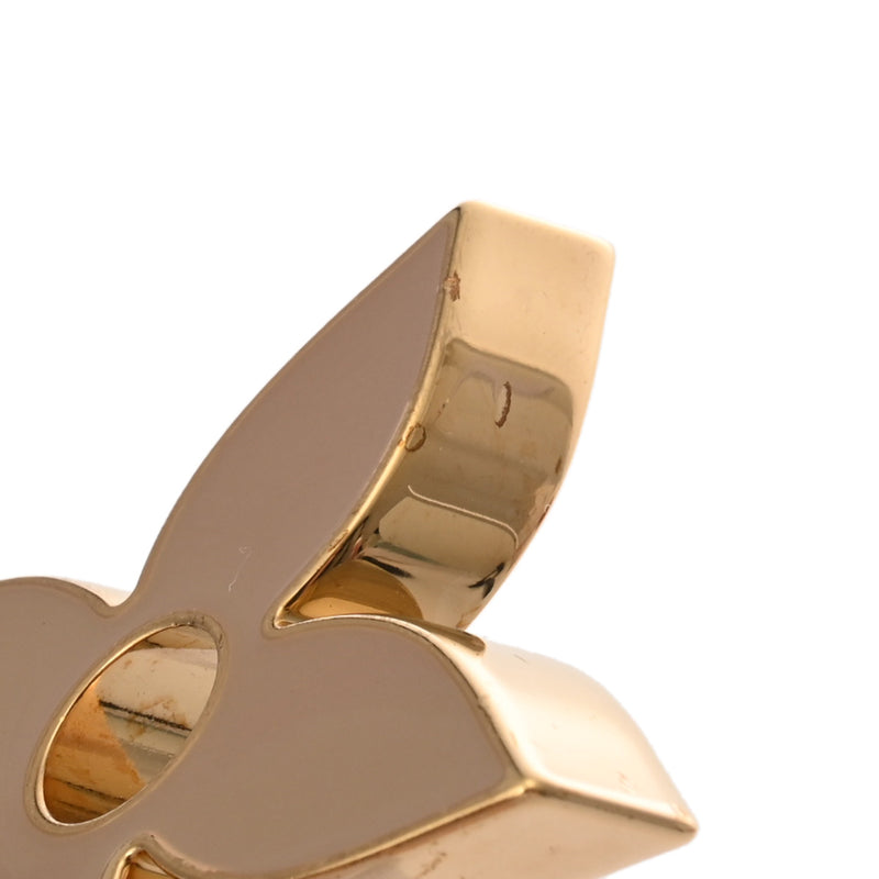 LOUIS VUITTON ルイヴィトン モノグラム バッグチャーム フルール ドゥ ブラック/ゴールド M67119 レディース メタル キーホルダー ABランク 中古 銀蔵